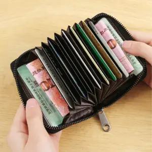 판촉용품 아코디언 카드지갑 가죽 판촉용품 카드지갑선물 20대여자카드지갑 카드지갑홀더