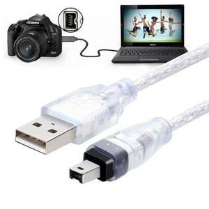 FireWire 1394-USB 데이터 케이블 IEEE 1394 4핀-USB 미니 플러그 Firewire(MINI DV HDV 캠코더용) DV PC 카메라용 편집