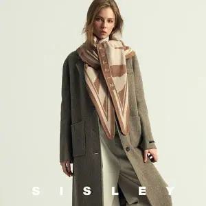 [하프클럽/시슬리]SISLEY 시슬리 울캐시미어 니트머플러 2SET(머플러,가죽벨트