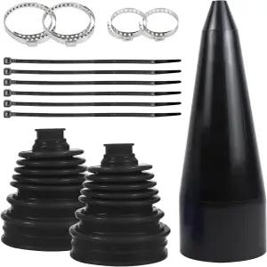 우야오야오 13PCS CV 액슬 부츠 수리 키트 스테인리스 클램프 4개와 케이블 타이 및 익스팬더 도구 6개가