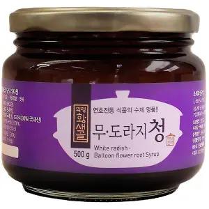 의령황새골 전통 무쇠가마솥 장작불 무도라지청 500g