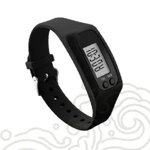 손목 착용형 디지털 걸음 측정기 활동량 체크 관리 운동량 기록 휴대용 액세서리