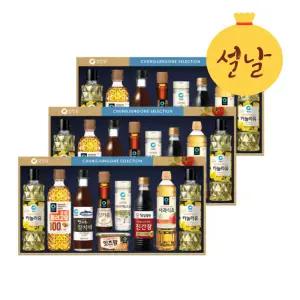 설날 청정원 행복4호 3개 (쇼핑백포함) 명절선물
