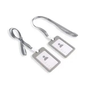 목걸이사원증 회색 사원증 사원증 목걸이줄 사원증케이스 출입증 학생증