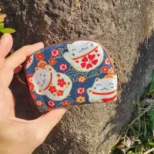 행운의 복고양이 피우치 엔화지갑 일본여행 동전지갑