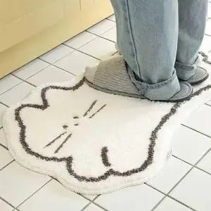 귀여운 고양이 모양 발매트 현관매트 욕실매트 논슬립 WFJ95IQ