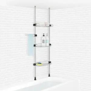 화장실선반 40cm 코너 욕실 선반 욕조 정리대 3단 WDB8135