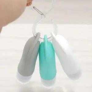 ( )샘플공병 통 수영장 고리형 공병 휴대용 용기 여행용 샴푸 실리콘 세트 고리 핸드크림 수영
