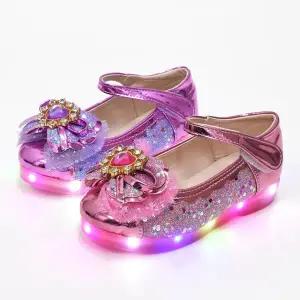 해피걸 하트 8자 국산 아동 키즈 주니어 여아 LED구두