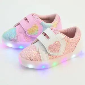 바니비 하트 벨트 국산 키즈 어린이 여아 LED 운동화