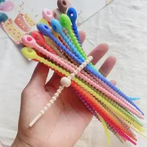 올챙이 타이 20cm 낱개 21cm 고무 실리콘 키링 고리