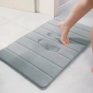 ( )극세사 메모리폼 거실 화장실 욕실 주방 싱크대 현관 문 앞 러그 발닦개 발 매트 40x60cm M11348