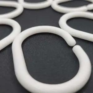 ( )C형 커튼 고리 링 화이트 플라스틱커튼링 욕실커튼링 비닐커튼링