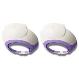 원더파파 유아 샴푸캡 목욕 용품 곰돌이 퍼플 X2개