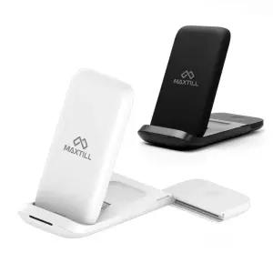 맥스틸 애플워치 아이폰 15W 고속 무선 충전기 거치대 3in1 GM-WMC30I