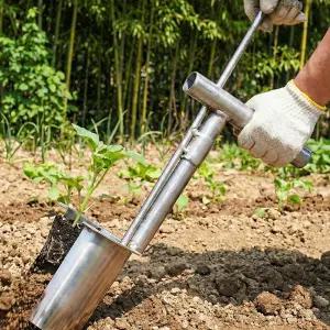 모종이식기 핸드형 녹슬지않는 올스테인리스 튼튼한 모종삽 고추 상추 심는 기계