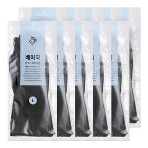 [10켤레] 야무진 베이직 라텍스 고무장갑 S/M/L