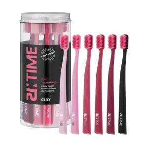 크리오 덴티메이트 리타임 핑크 밸런스 부드러운 초미세모 칫솔 12입