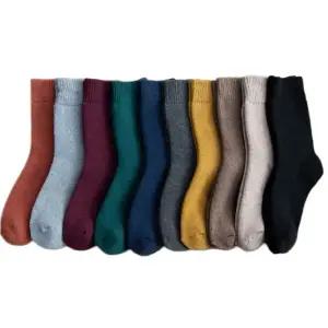 10+10 [20켤레] 도톰한 무압박 기모양말 겨울 남성 여성 중목 장목 양말 세트