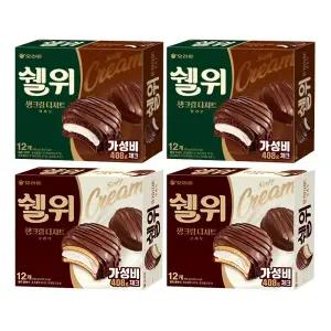 오리온 쉘위 카카오 12입 + 클래식 12P 각2개 (총4개)