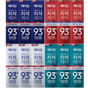 메디안 치석 치약 120g x 3입/오리지널/구취/화이트/잇몸/4종중 선택