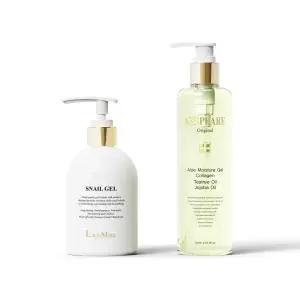 [락토모아] 케스피어 알로에젤 300ml + 스네일젤 300ml 세트