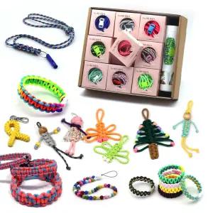 [라온매듭키트] 매듭 만들기끈(팔찌 걱정인형 목걸이)  DIY 27개 세트