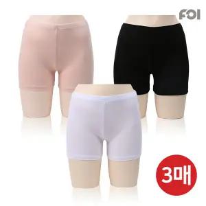 [포이] 여성 자연섬유 2부 속바지 3매