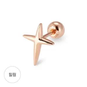 [도로시] 14k 반짝 십자가 피어싱