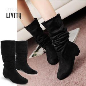 o리비티 L731 o 3cm굽 스웨이드 셔링 롱부츠&미들부츠 앵클부츠 단화 워커