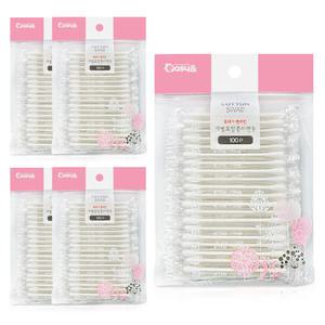 위생 개별포장 종이면봉 여행 다용도 휴대용 100개입 5봉