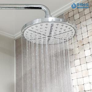 우리수도 대샤워 해바라기헤드 샤워기헤드 레인 샤워기