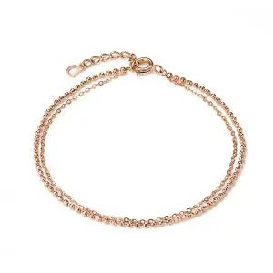 [도로시] 14k 작은 컷팅볼 2줄 팔찌