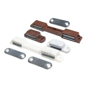 자석 빠지링 1구 2구 배색 밤색 가구 자석 문 서랍 장롱 도어 부속 부품 설치 고정 빠찌링