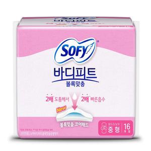 쏘피 바디피트 볼록맞춤 중형 16개 x 6팩