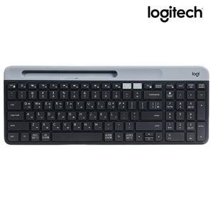 로지텍코리아  K580 슬림 무선 블루투스 키보드 멀티 디바이스 한글자판 시크블랙