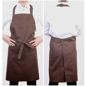 브라운 목걸이형 남자 빅사이즈 홀앞치마 제과제빵앞치마 카페 바리스타