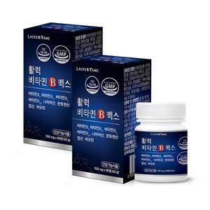 락토테미 활력 비타민b 맥스 700mgX90정X2박스 고함량비타민 b1 b2 b6 b12 비오틴 엽산 나이아신 판토텐산