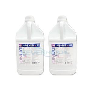 다나제약 에탄올4L 알콜83% 소독제 2개 공간소독 보건소 학교 소독제