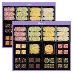 [신궁전통한과](강남점)[김규흔 한과] 명인김규흔 연화 2단 고급한과세트+ 쇼핑백