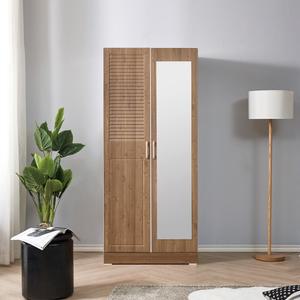 [롯데단독특가]헤쉬 800 전신거울 도어 옷장 DF920179