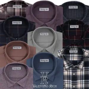 남성겨울셔츠 빅사이즈 기모와이셔츠 모직 체크셔츠 남자기모남방