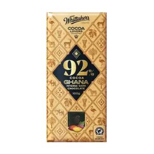 공식수입)휘태커스 코코아 러버 컬렉션 92% 가나 다크초콜릿 100g