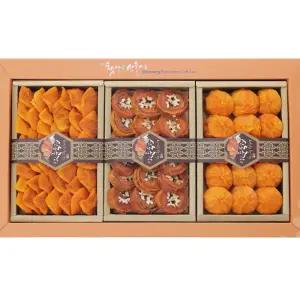 영동햇살곶감 3종세트 (1.1kg 곶감600g+호두말이300g+감말랭이300g)/황금보자기포장 프리미엄 선물세트