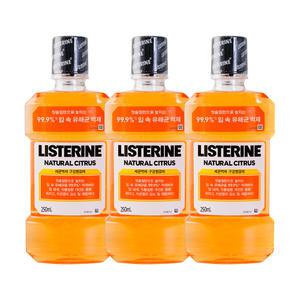 리스테린 시트러스 250ml 3개