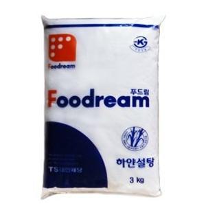 푸드림 하얀설탕 3kg 대한제당 백설탕