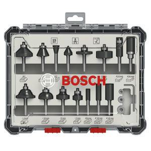 보쉬 2607017471 루터 트리머 비트세트 15pcs