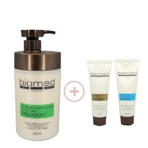 바이오메드 프로페셔널 인크레더블 리페어포스 엘피피 클리닉 트리트먼트 1000ml+휴대용2종/ 헤어팩