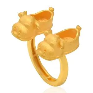 [골드모아]순금 돌반지 3.75g 24K [꼬까신 소띠]