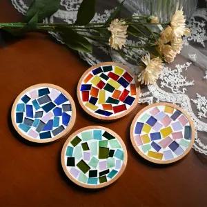 아트앤허그 DIY 달콤 티코스터 만들기 폐유리 새활용 업사이클링 키트 (만들기영상 포함)